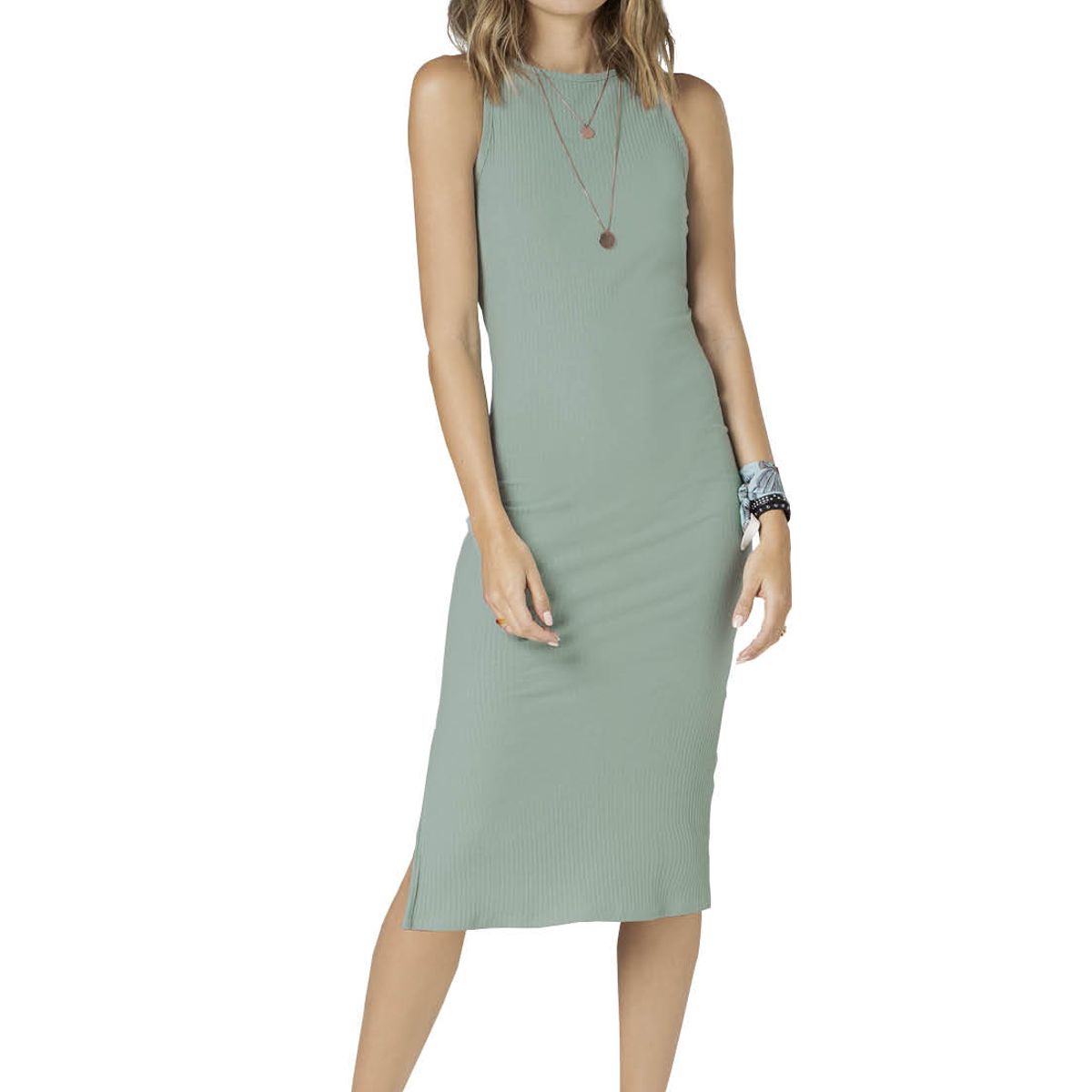 RUTTA - Vestido Largo Mujer Verde Oliva Rutta 89419
