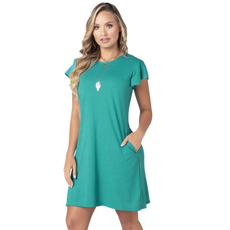 MARKETING PERSONAL - Vestido Corto Mujer Verde Jade Mp 68383