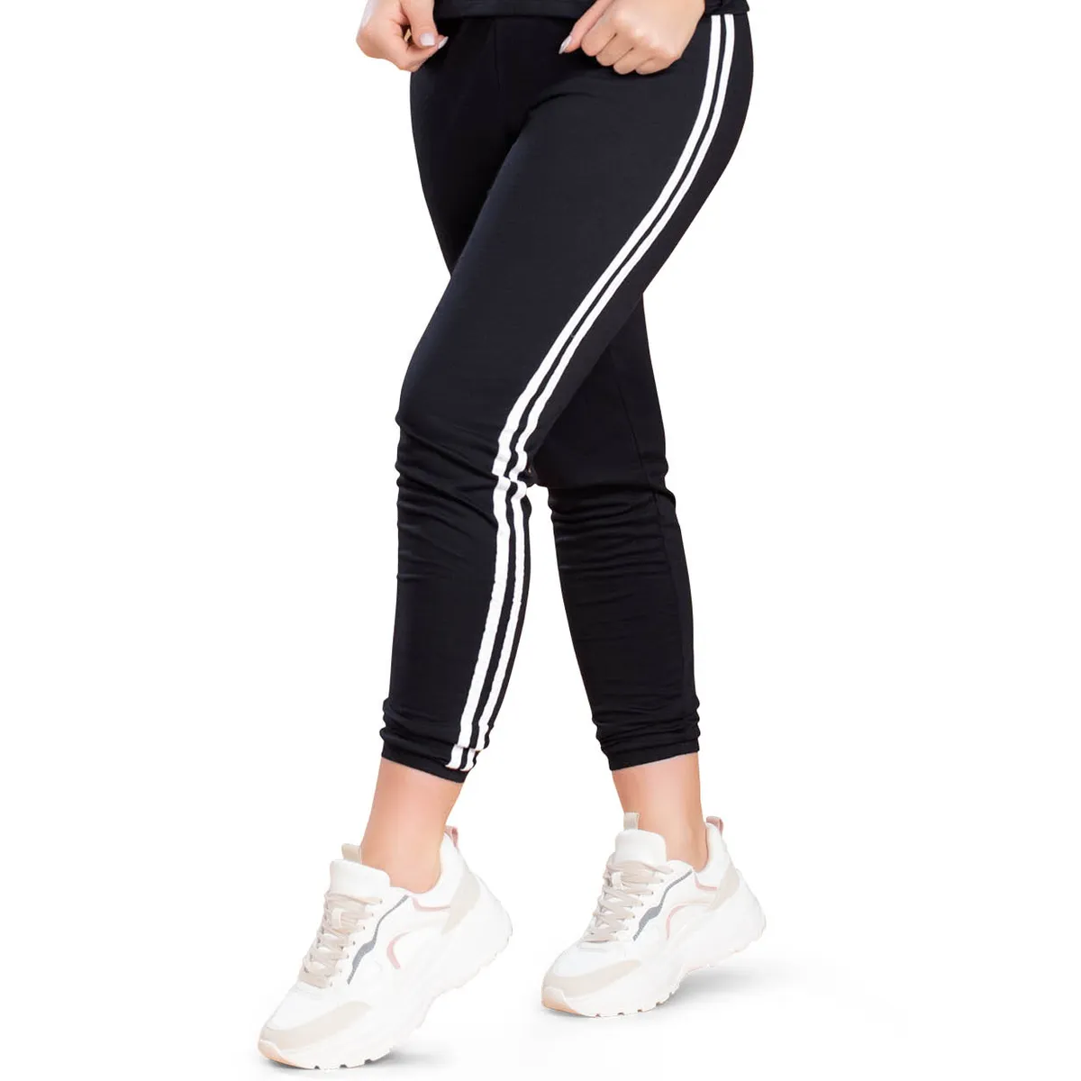 FORMAS INTIMAS - Pantalón Sudadera Mujer Negro FI 91628