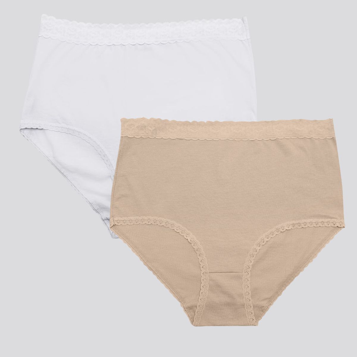 FORMAS INTIMAS - Panty Paq X2 Mujer Blanco/Piel FI 96637