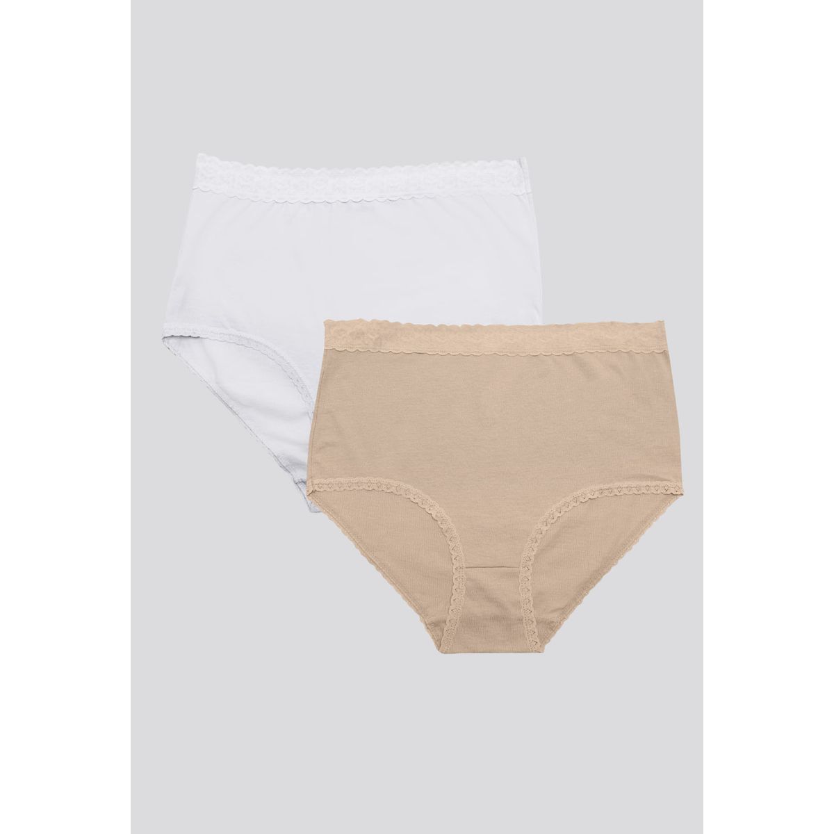 FORMAS INTIMAS - Panty Paq X2 Mujer Blanco/Piel FI 96637