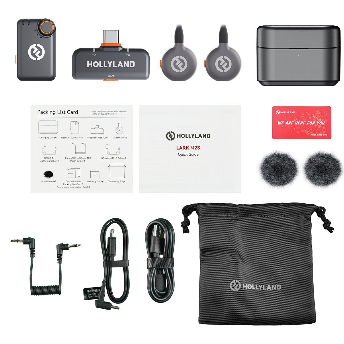 HOLLYLAND - Hollyland Lark M2S Combo Duo microfono inalambrico 2 personas