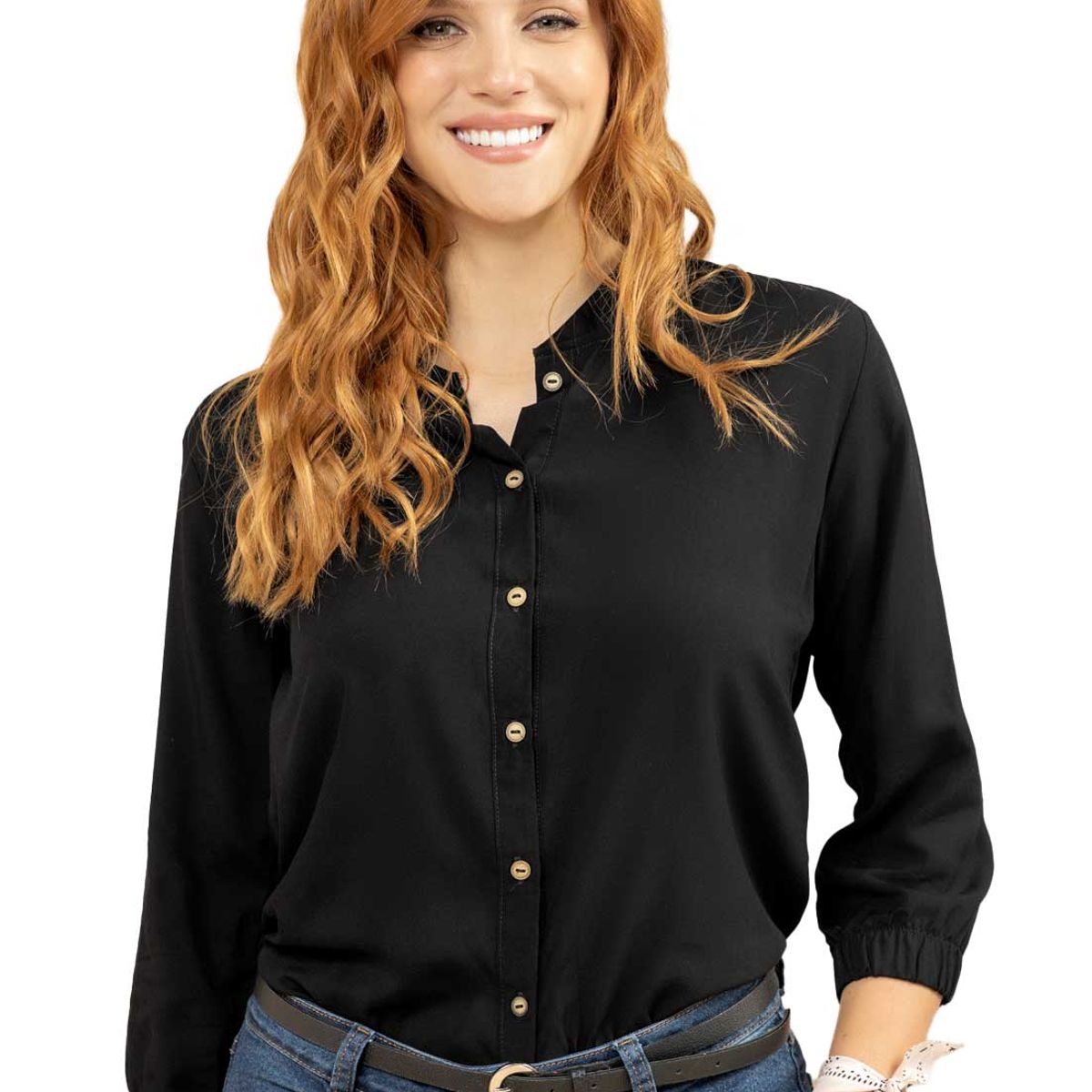 RUTTA - Camisa Mujer Negro Rutta 1784