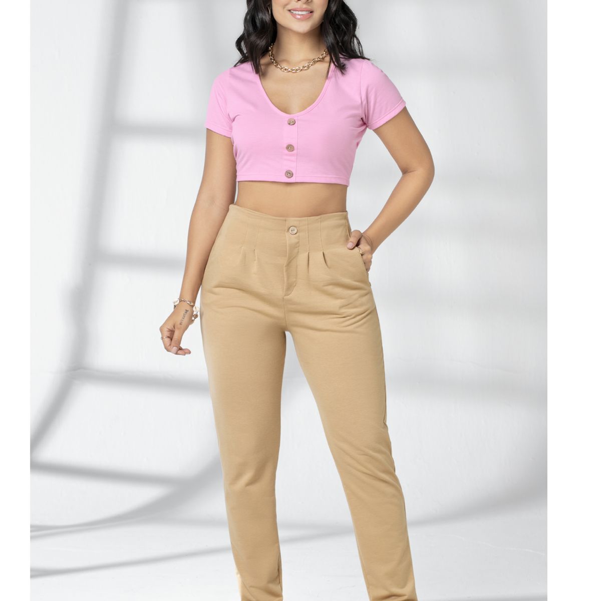 MARKETING PERSONAL - Pantalón Mujer Caramelo Mp 1785