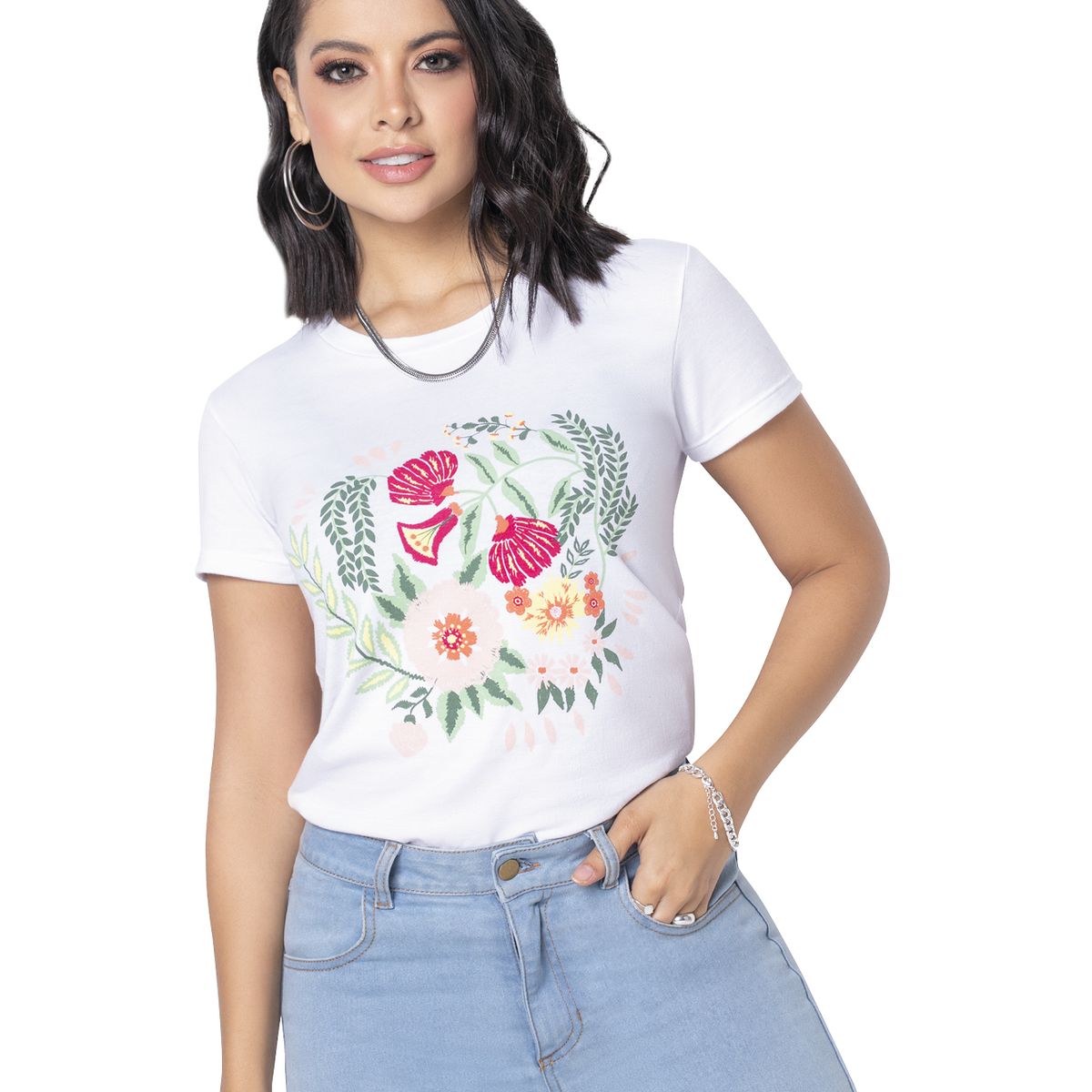 MARKETING PERSONAL - Camiseta Mujer Blanco Mp 4303