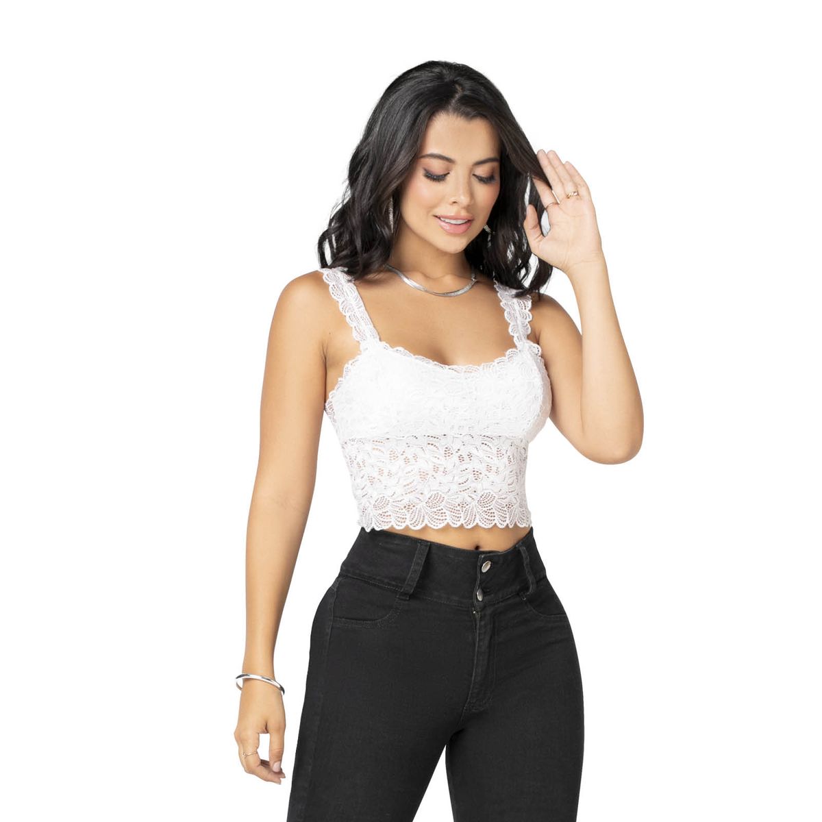 MARKETING PERSONAL - Crop Top Mujer Blanco Mp 92547
