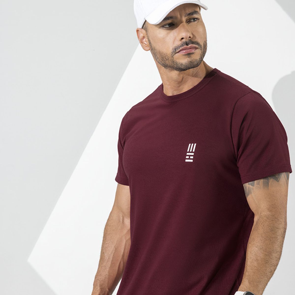MARKETING PERSONAL - Camiseta Hombre Vinotinto Mp 7766