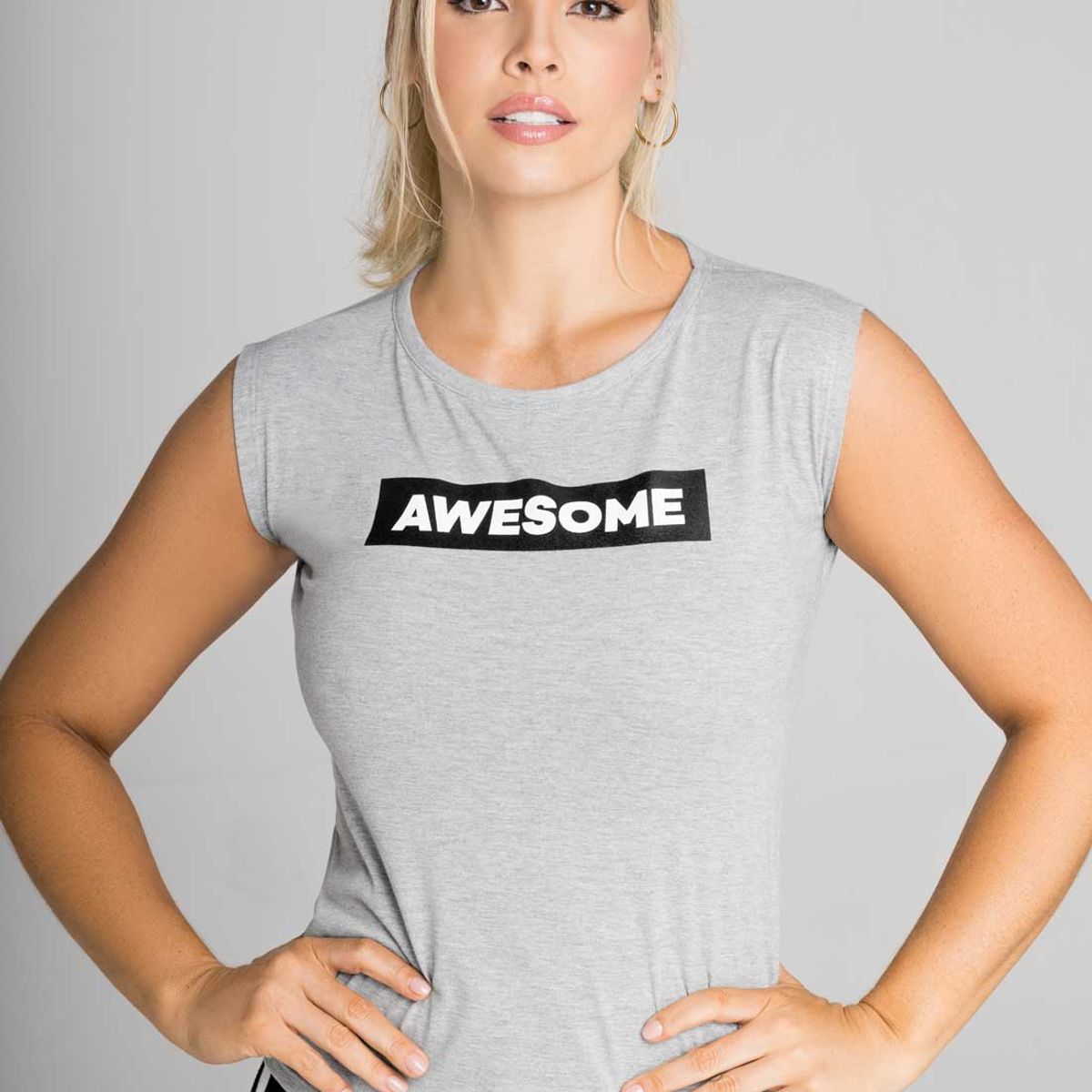 FORMAS INTIMAS - Camisilla Interior Mujer Gris Jaspe FI 1484