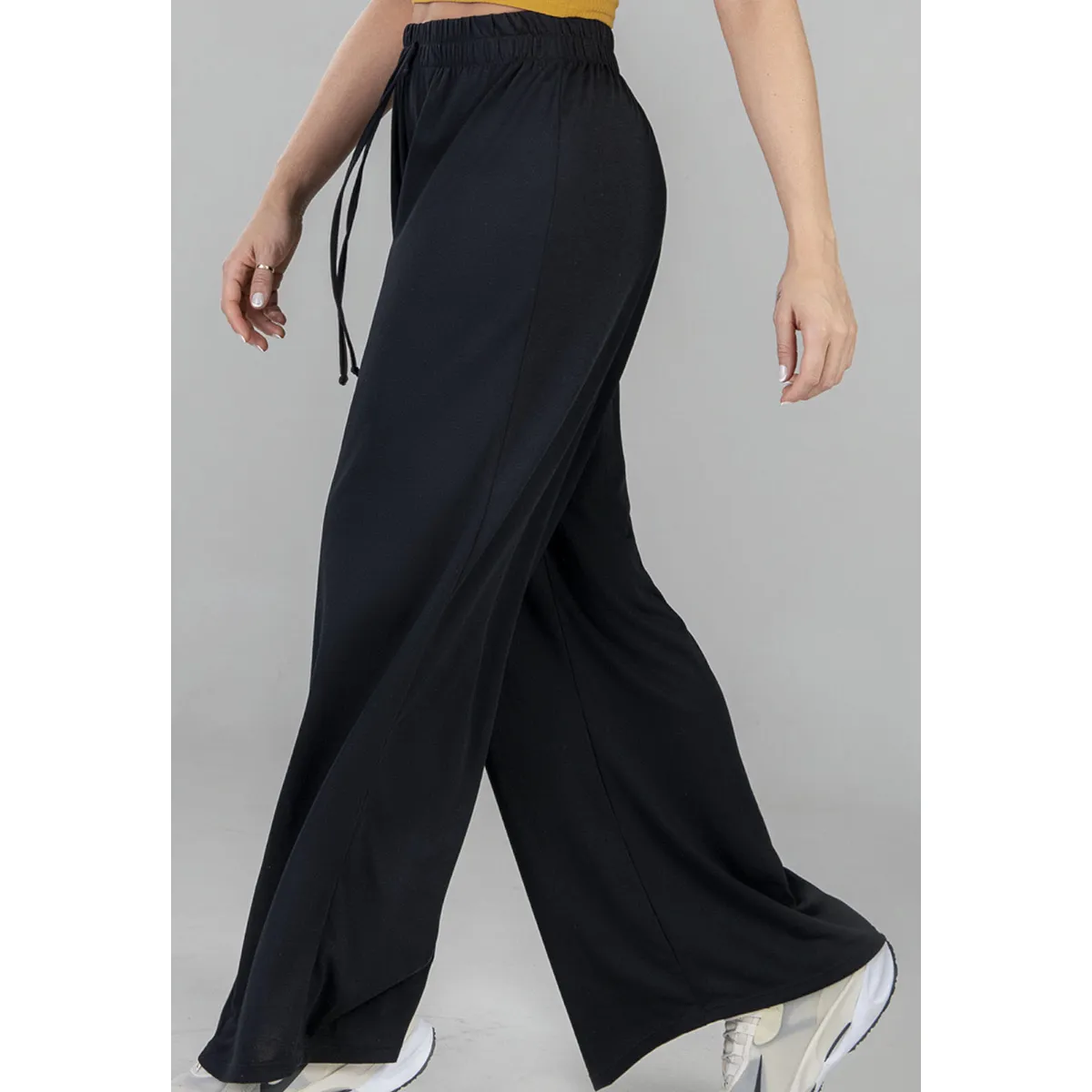 FORMAS INTIMAS - Pantalón Sudadera Mujer Negro FI 8618