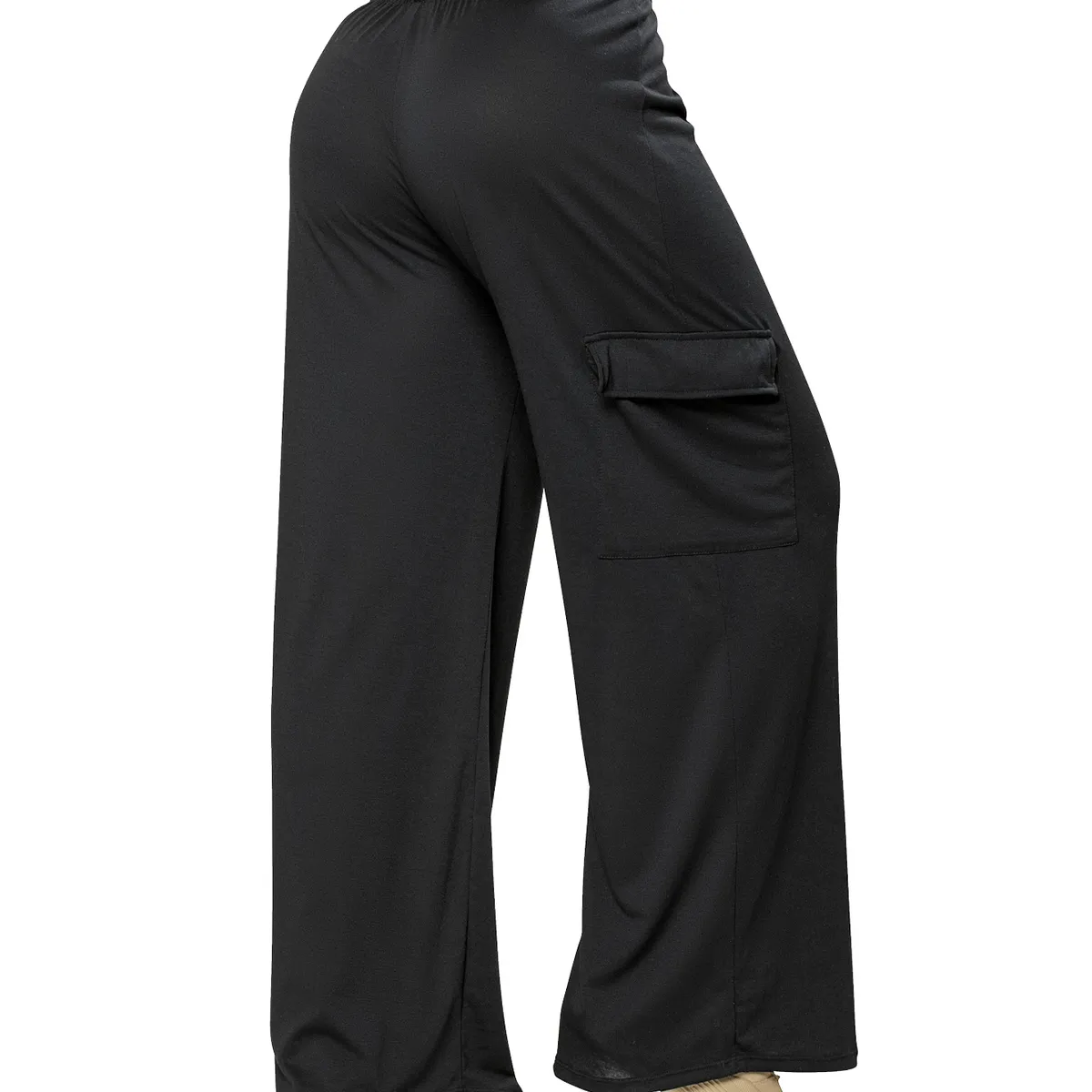 FORMAS INTIMAS - Pantalón Sudadera Mujer Negro FI 8618