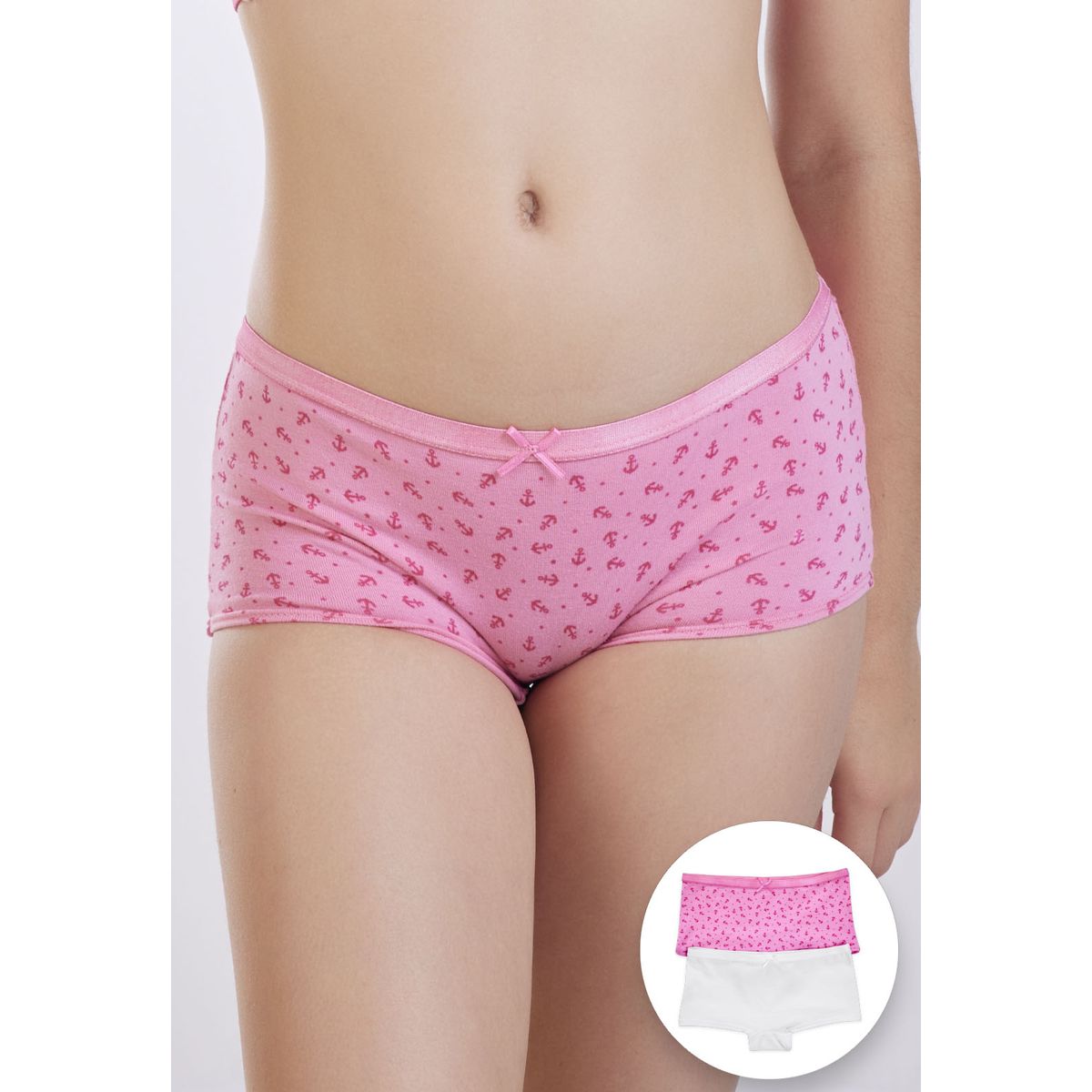FORMAS INTIMAS - Cachetero Paq X2 Infantil Femenino Rosado FI 92352