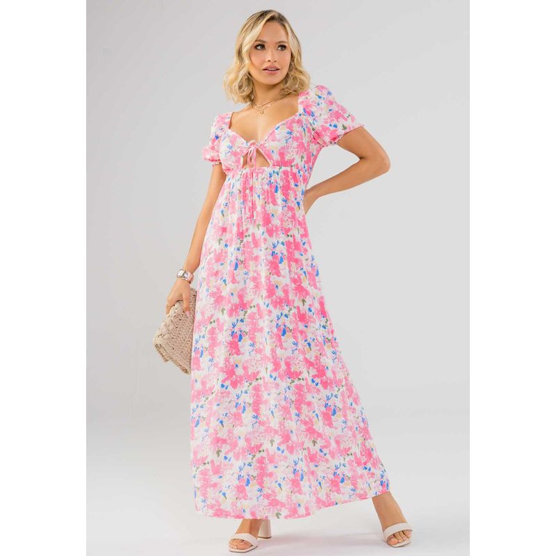 MARKETING PERSONAL - Vestido Largo Mujer Rosa Mp 100072