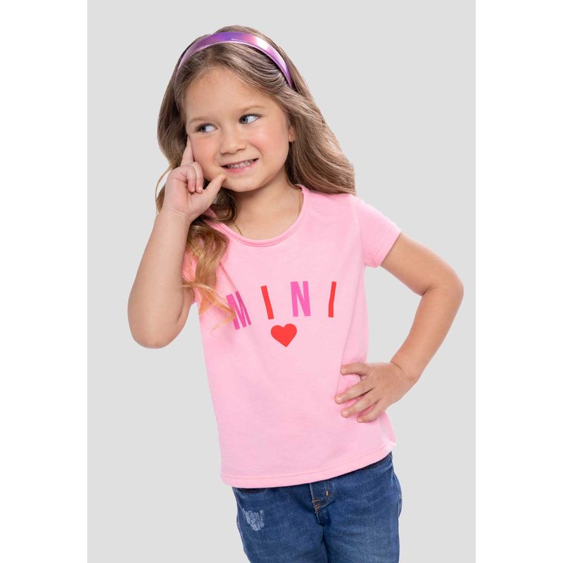 MARKETING PERSONAL - Camiseta Infantil Femenino Rosa Mp 291