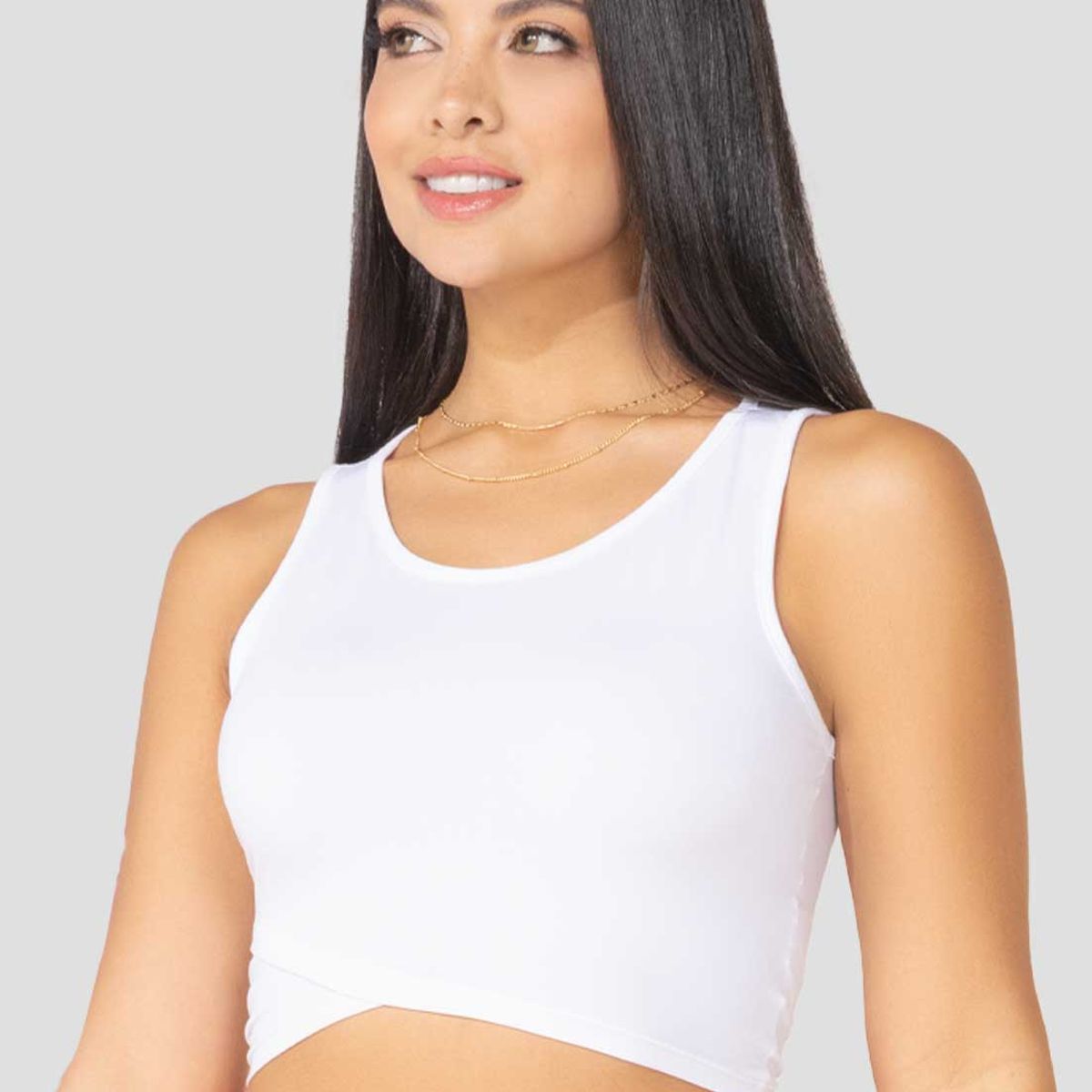 MARKETING PERSONAL - Crop Top Mujer Blanco Mp 100130