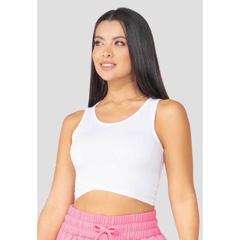 MARKETING PERSONAL - Crop Top Mujer Blanco Mp 100130