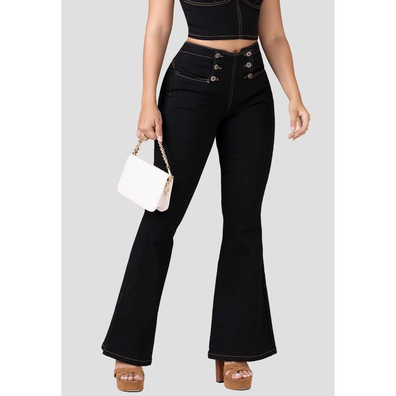 MARKETING PERSONAL - Jean Mujer Negro Mp 100321