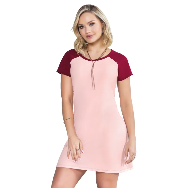 MARKETING PERSONAL - Vestido Corto Mujer Rosa Mp 16863