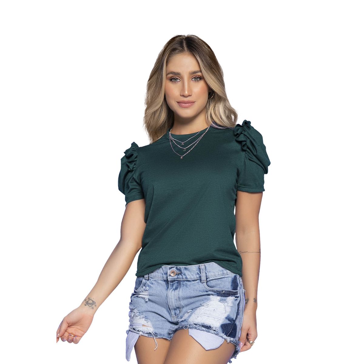 ATYPICAL - Camiseta Mujer Verde Botella Atypical 32570