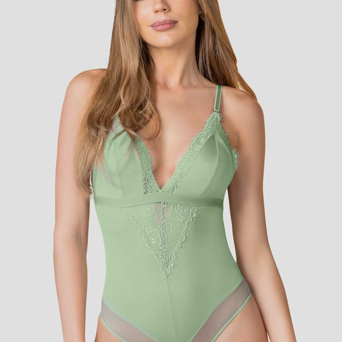 FORMAS INTIMAS - Body Mujer Verde FI 100831
