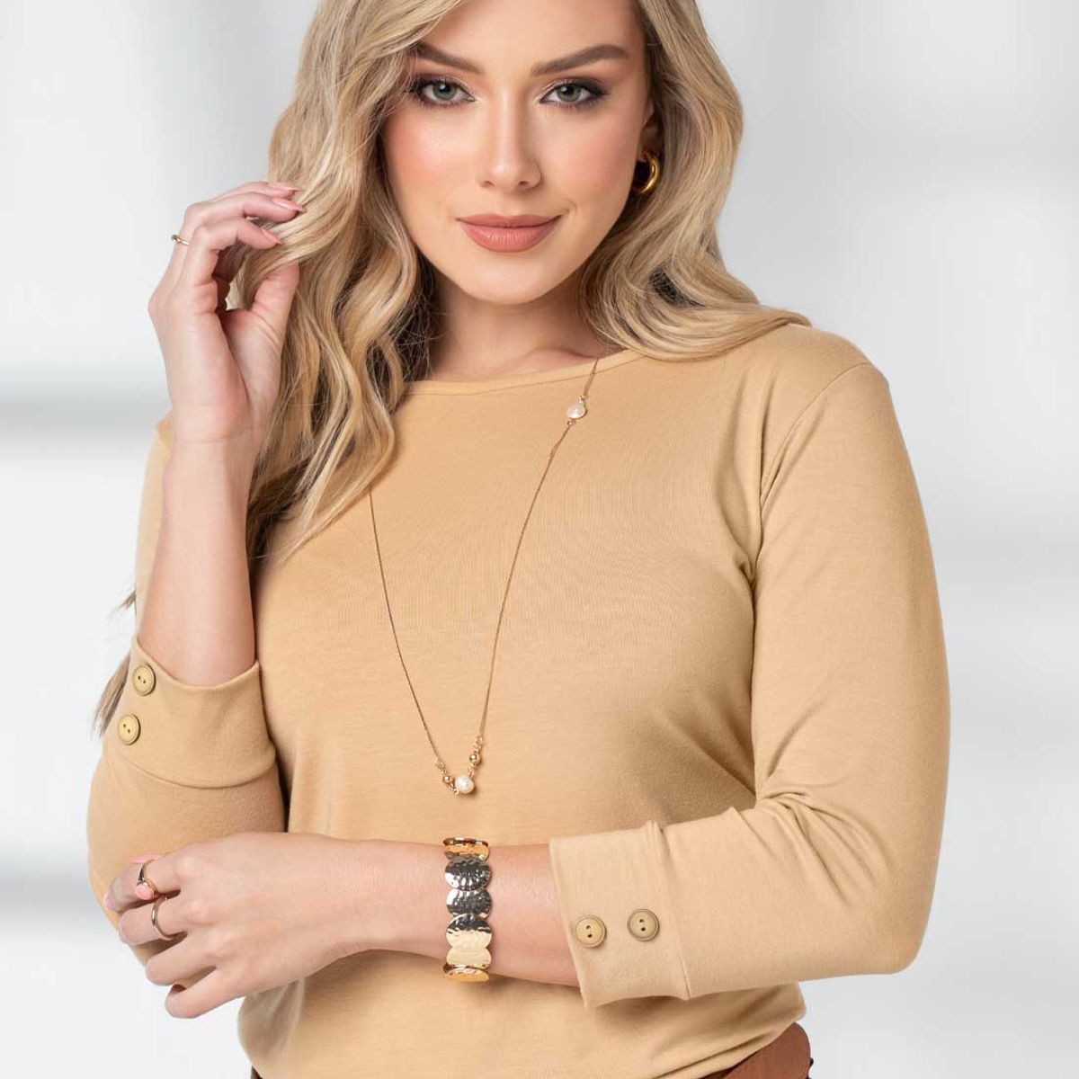 MARKETING PERSONAL - Camibuzo Mujer Caramelo Mp 2364