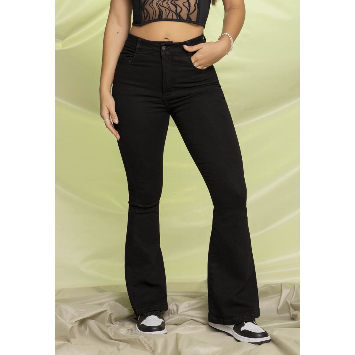 ATYPICAL - Jean Mujer Negro Atypical 2453