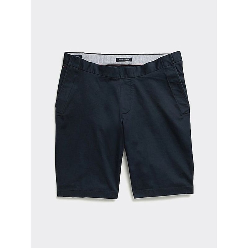 TOMMY HILFIGER - Pantalón Corto Clásico De Corte Sentado Hombre Azul Tommy Hilfiger