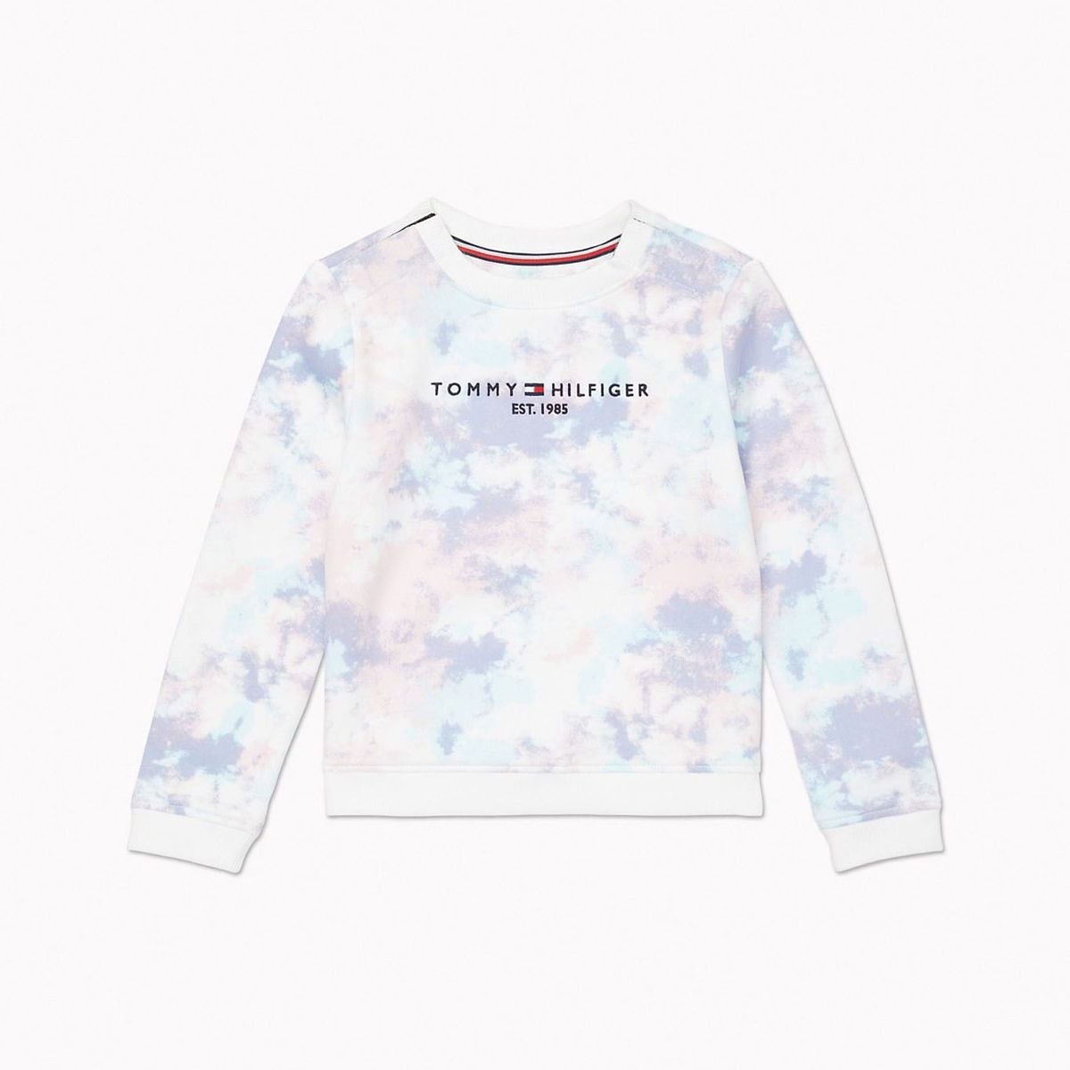 TOMMY HILFIGER - Sudadera Niño Niña Tie Die Blanco Tommy Hilfiger