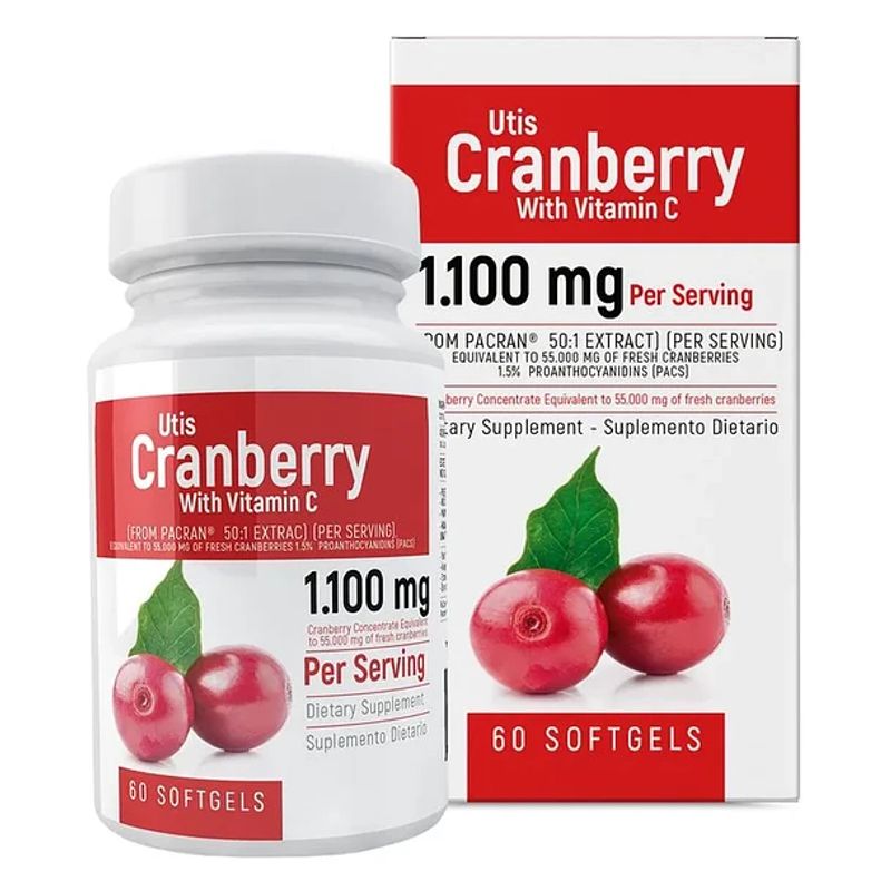 GENERICO - UTIS CRANBERRY WITH VITAMIN C 60Softgels HEALTHY AMERICA