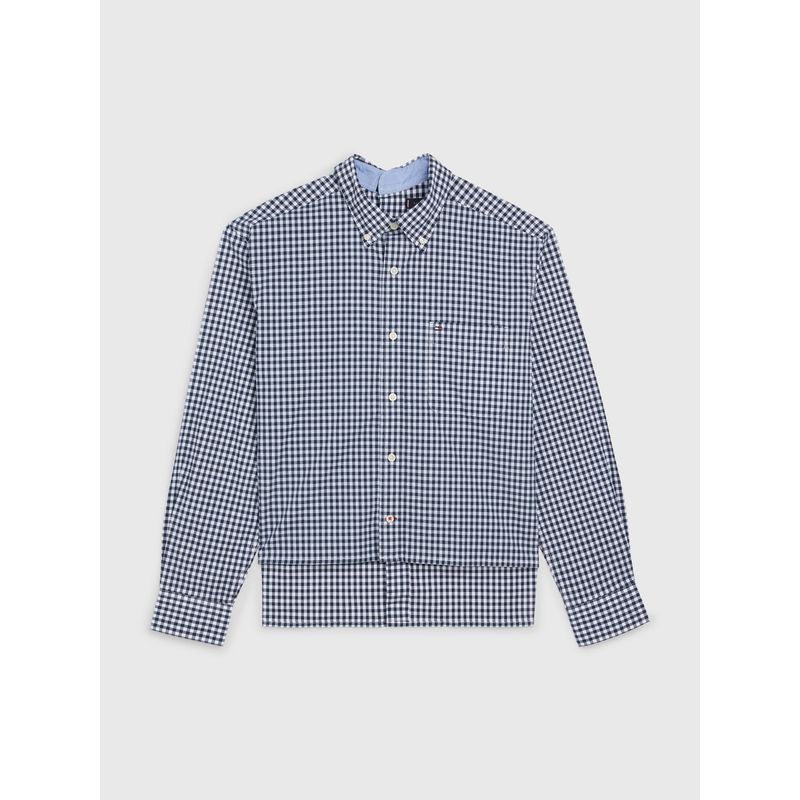 TOMMY HILFIGER - CAMISA ADAPTIVE ELÁSTICA DE CUADROS Azul Tommy Hilfiger