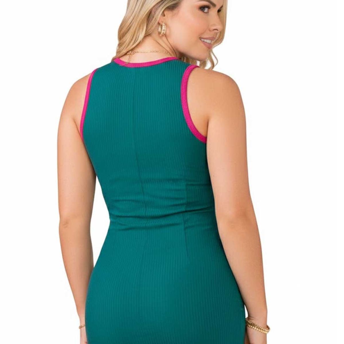 MARKETING PERSONAL - Vestido Corto Mujer Verde Mp 170