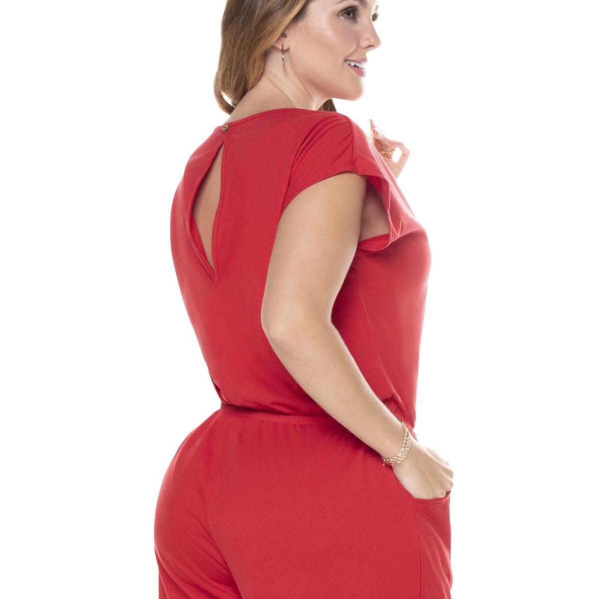 MARKETING PERSONAL - Enterizo Corto Mujer Rojo Mp 101936