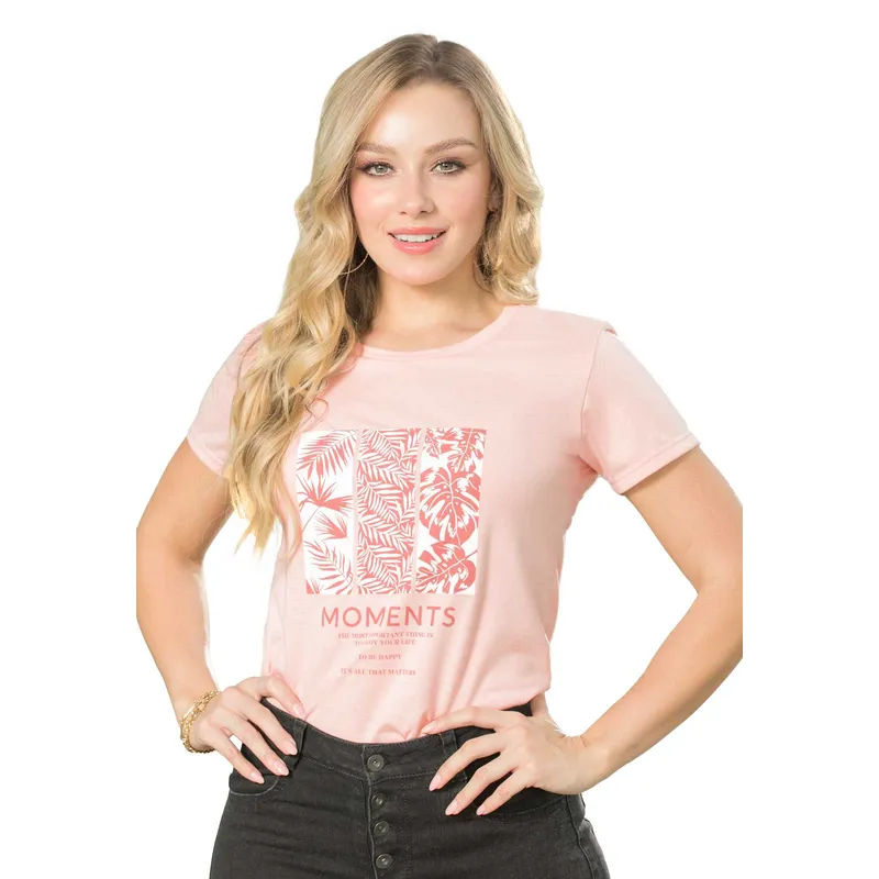 MARKETING PERSONAL - Camiseta Mujer Rosa Mp 138