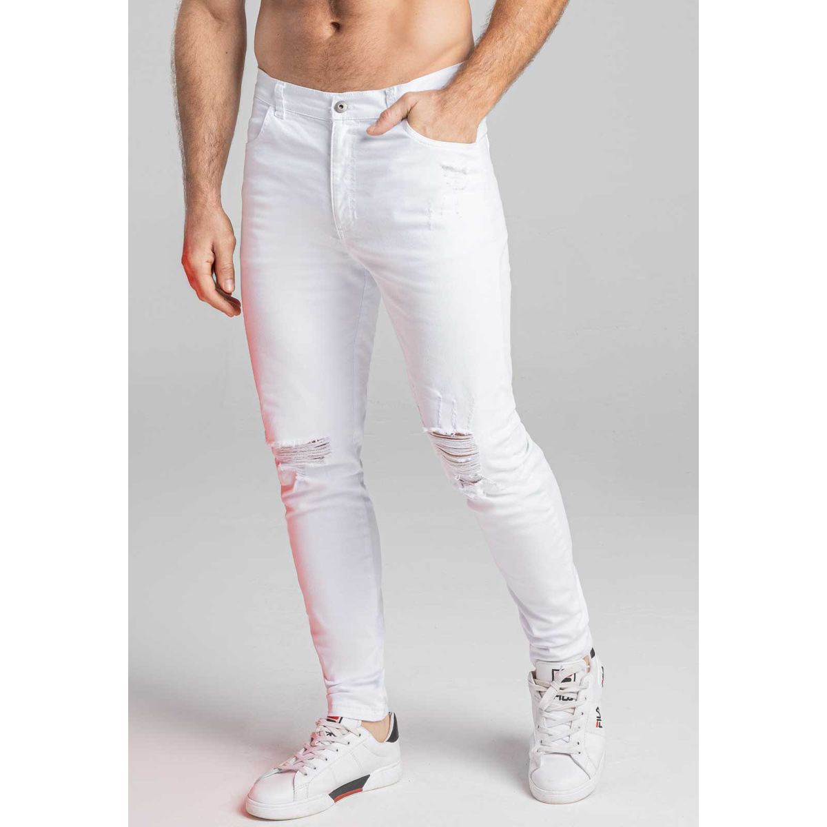 MARKETING PERSONAL - Jean Hombre Blanco Mp 266