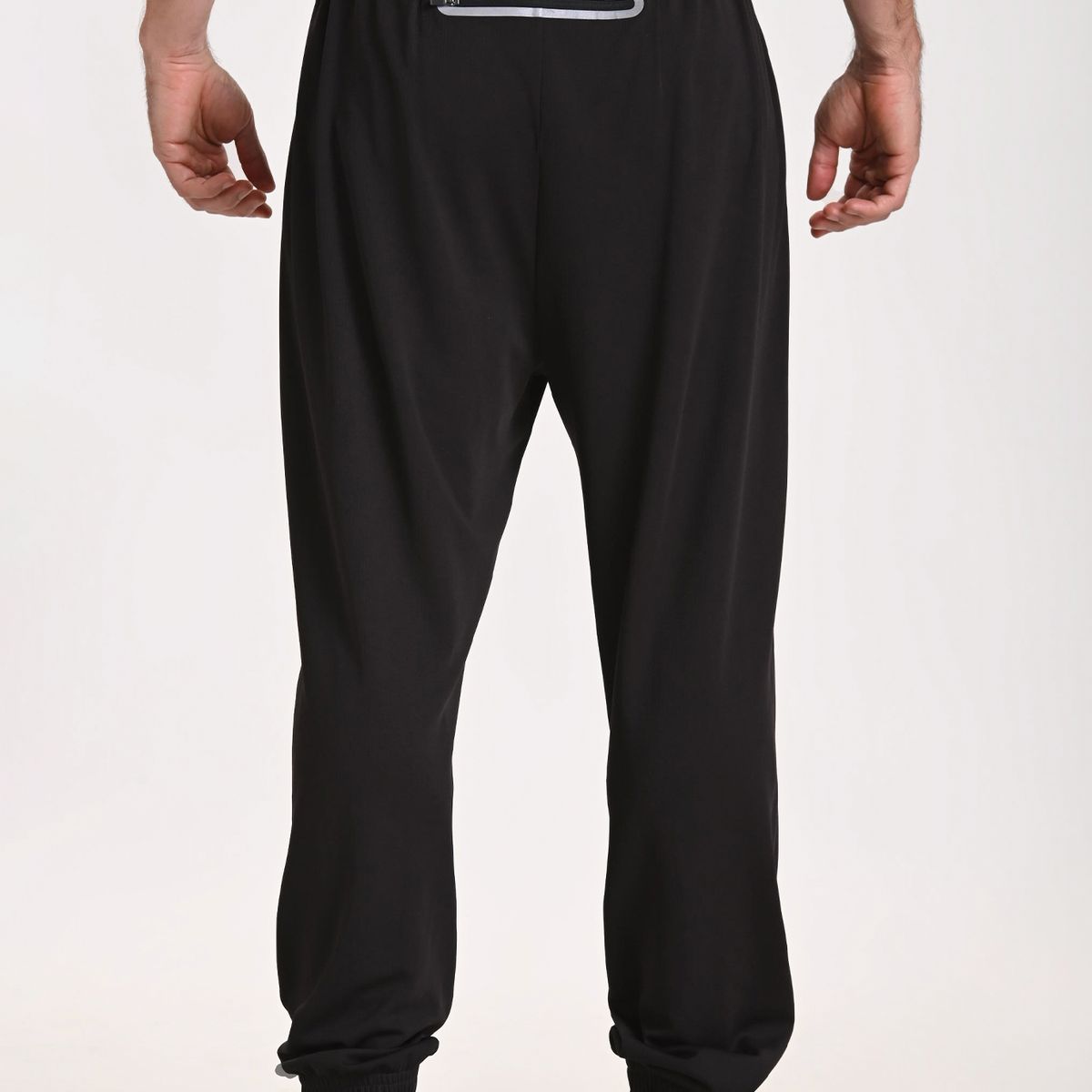 BELIFE - Pantalón deportivo negro para hombre