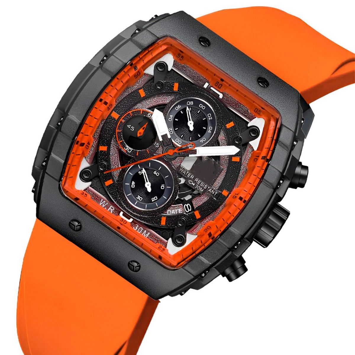 GFORCE - Reloj G-force H3996g Cronografo Funcional Goma + Estuche