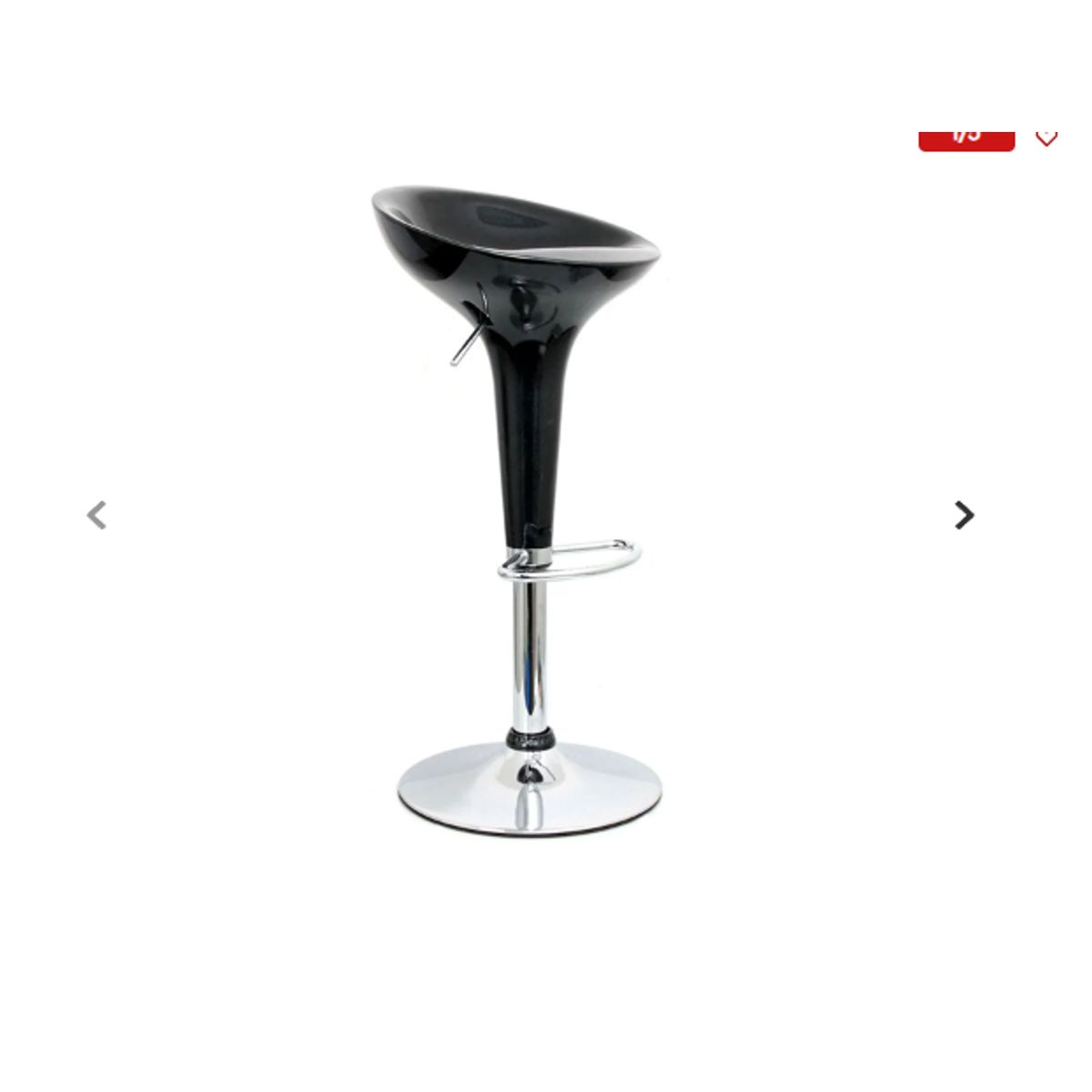 GENERICO - Silla Bar Ajustable Verona Negro