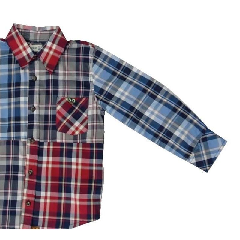 WOONKIE - CAMISA CUADROS MULTICOLOR