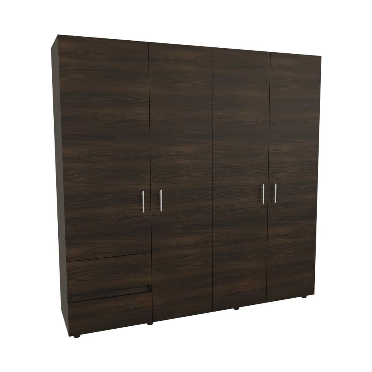 RTA DESIGN - Closet Light 200 Nogal y Wengue con amplios espacios de almacenamiento