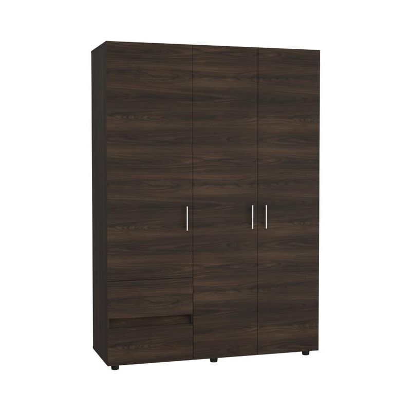 RTA DESIGN - Closet Light 140 Nogal y Wengue con tres puertas abatibles
