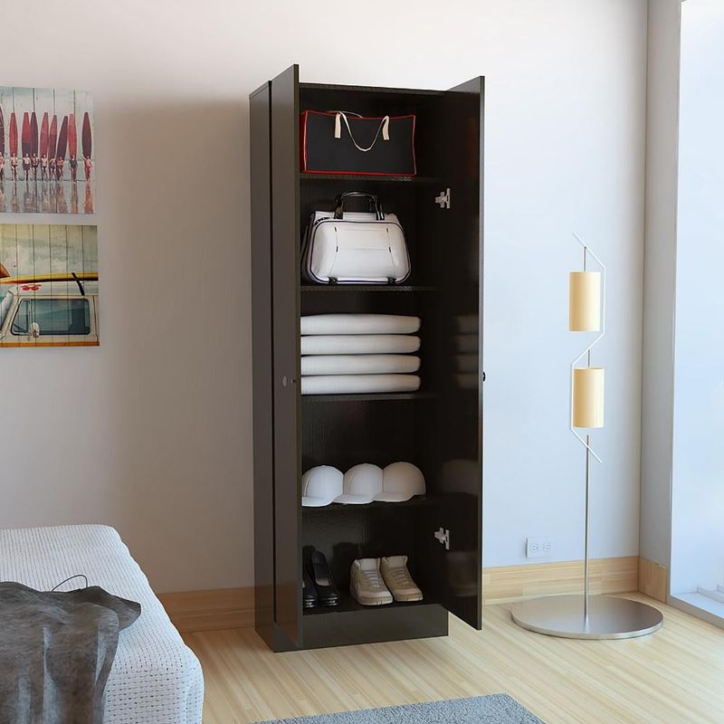 RTA DESIGN - Closet Ainara Wengue con Cinco Entrepaños
