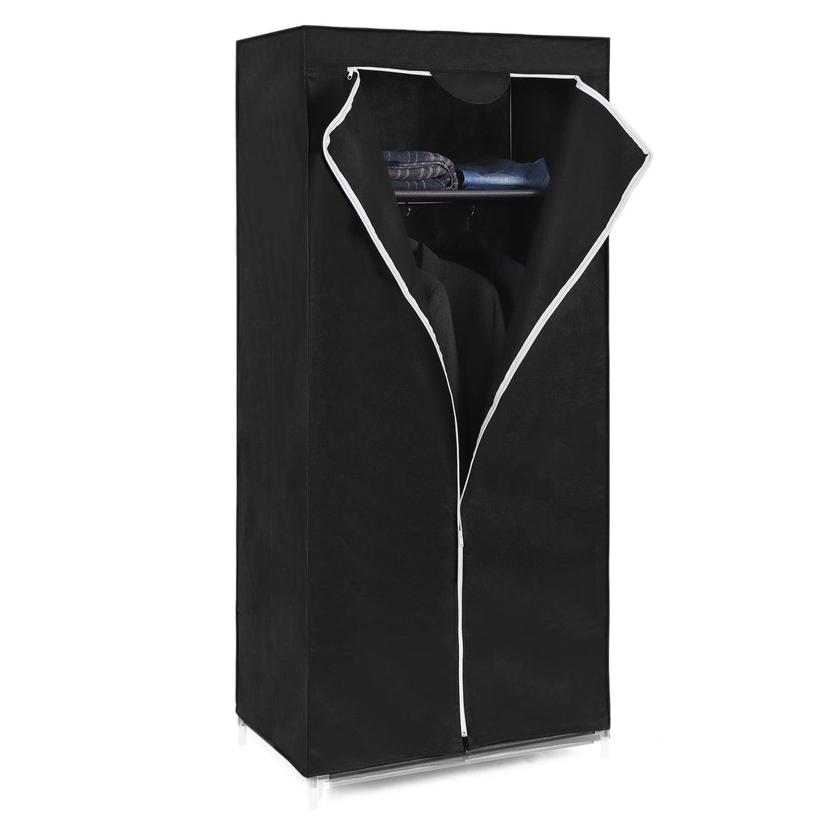 RTA DESIGN - Closet Portátil Jeasken Negro Variedad de Entrepaños en Tela_.