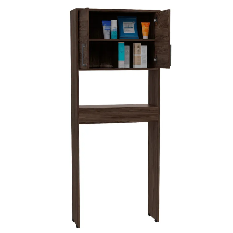 RTA - Gabinete de Baño Apolis Chocolate con Dos Puertas Batientes