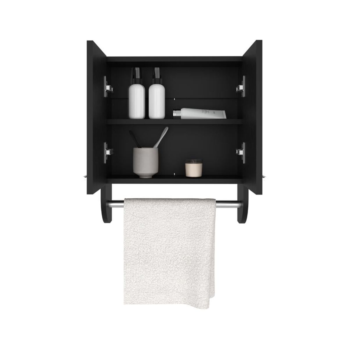 RTA - Gabinete de Baño Lupek Wengue con Tubo y Manija Metálicas ZF