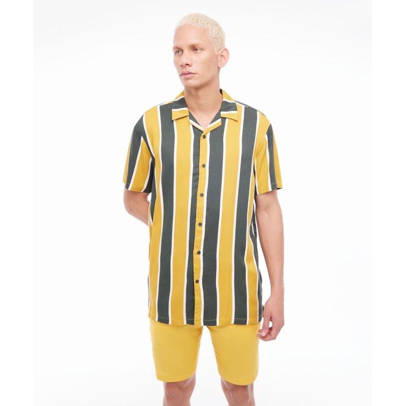 SEVEN SEVEN - Camisa Para Hombre Manga Corta  Color Verde  Marca Seven Seven #45011780