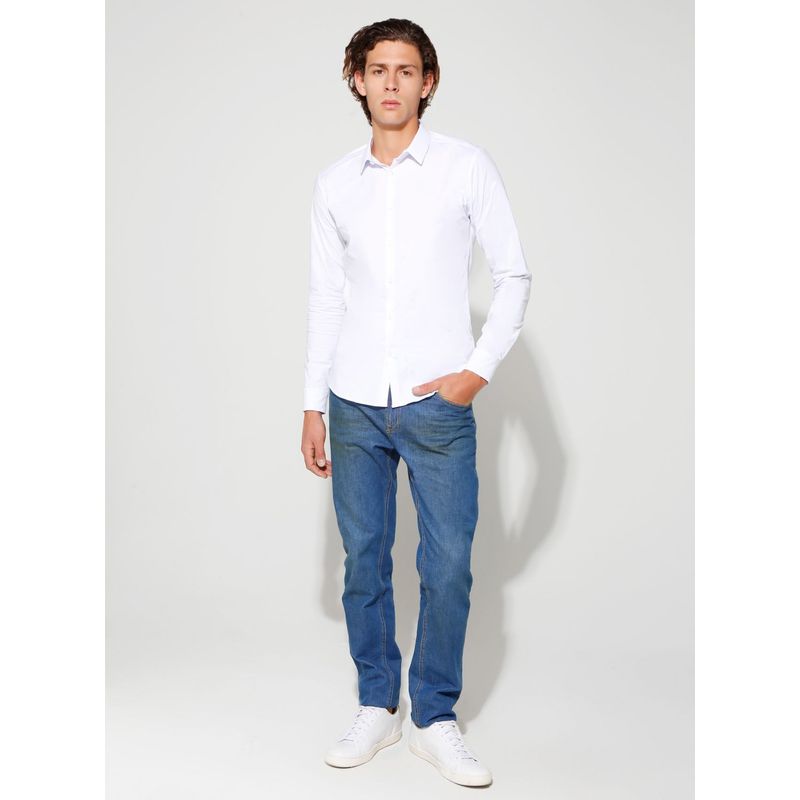SEVEN SEVEN - Camisa Para Hombre Manga Larga Cuello Casual M Color Crudo Marca Seven Seven #45010676