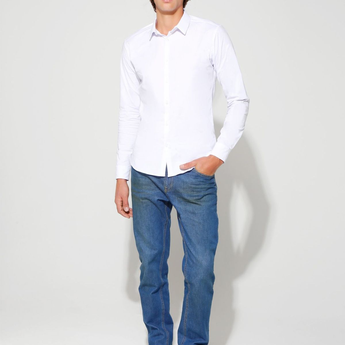 SEVEN SEVEN - Camisa De Hombre  Color Crudo Marca Seven Seven #45010676