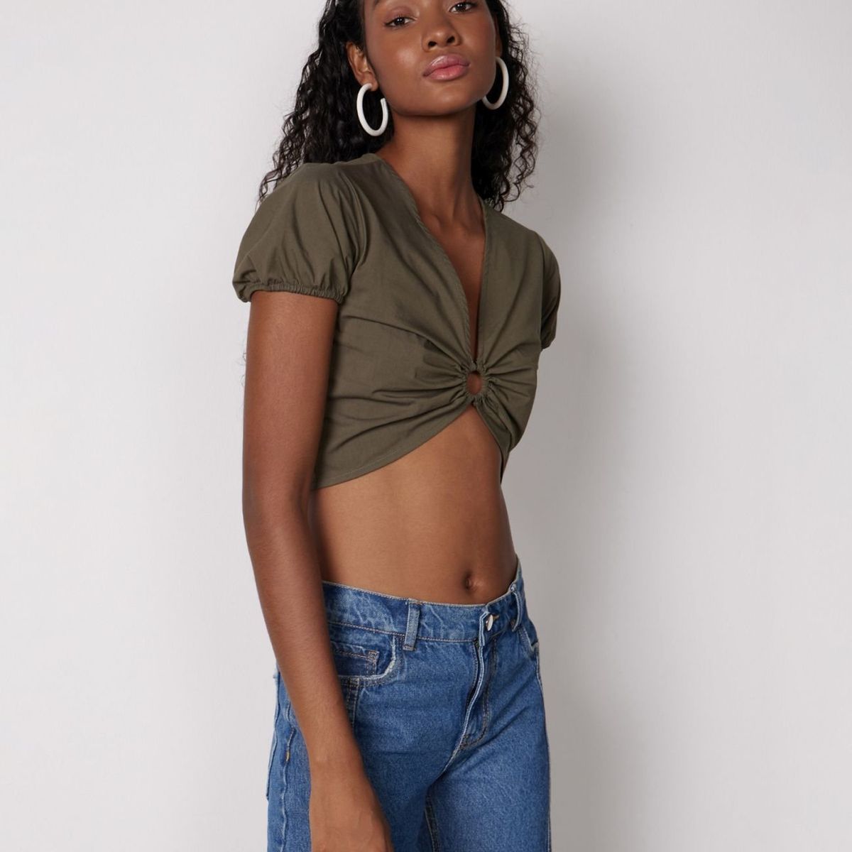 SEVEN SEVEN - Blusa Para Mujer Manga Corta Color Verde  Marca Seven Seven #28123783