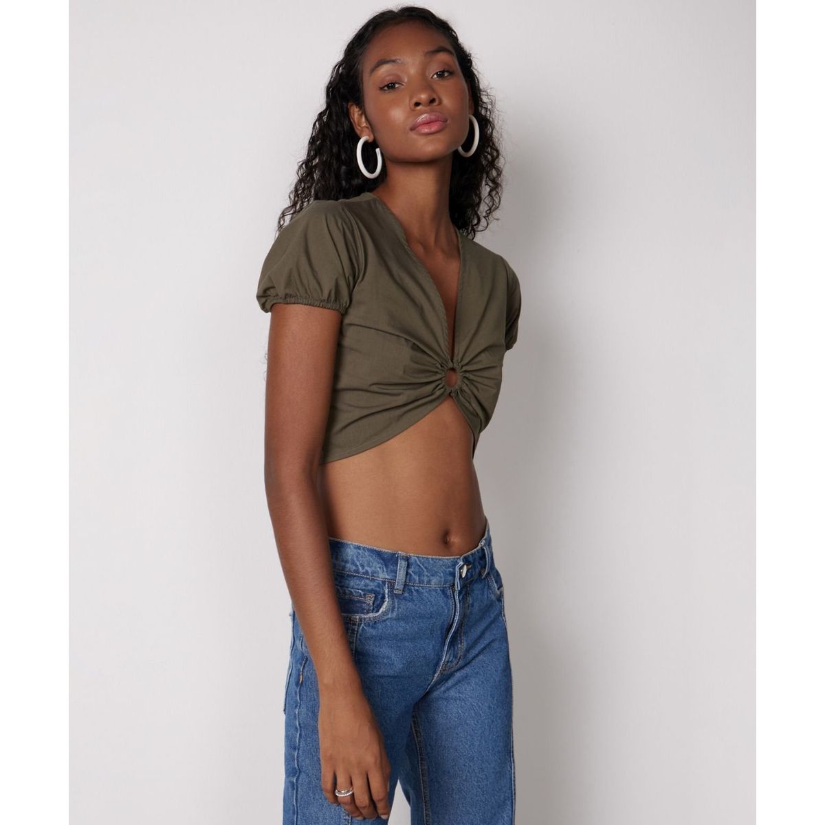 SEVEN SEVEN - Blusa Para Mujer Manga Corta Color Verde  Marca Seven Seven #28123783