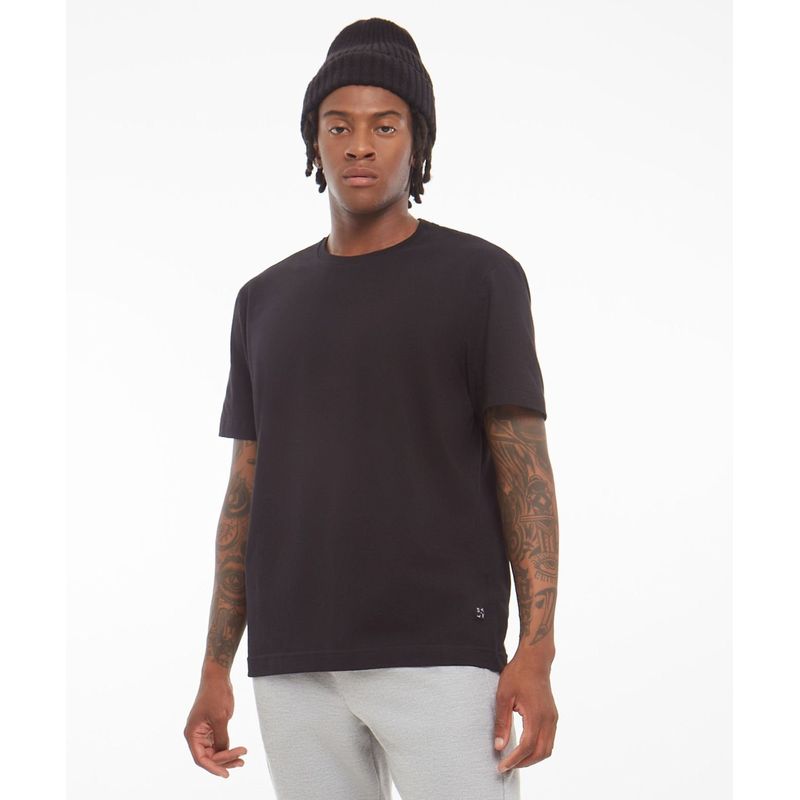 SEVEN SEVEN - Camiseta Para Hombre Manga Corta Cuello Redondo Color Negro Marca Seven Seven #45092326
