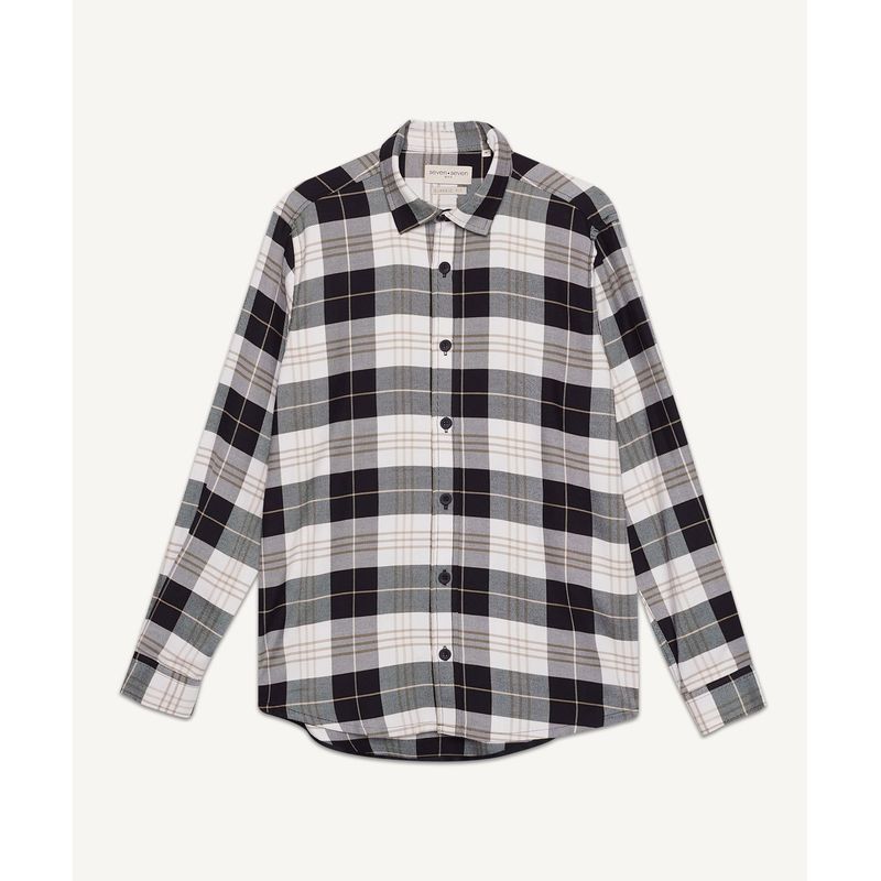 SEVEN SEVEN - Camisa Para Hombre Manga Larga  Color Negro Marca Seven Seven #45011913